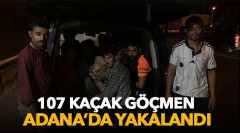 107 kaçak göçmen Adana