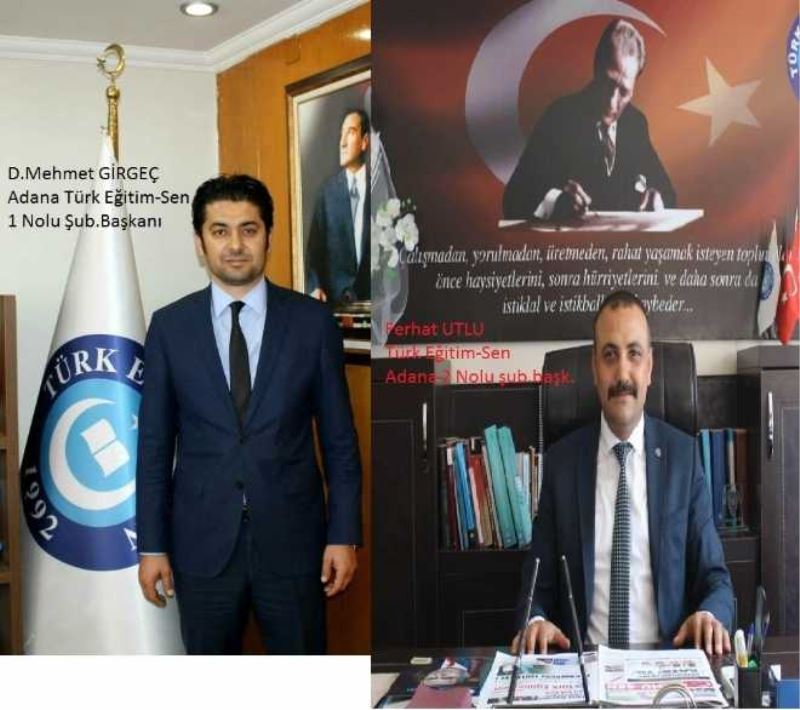 Türk Eğitim-Sen Adana Şubelerinden ses getiren SMS desteği!