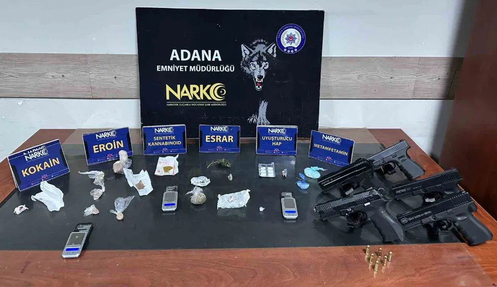 Adana’da uyuşturucu sattığı öne sürülen 1’i kadın 3 kişiden, 2’si tutuklandı.