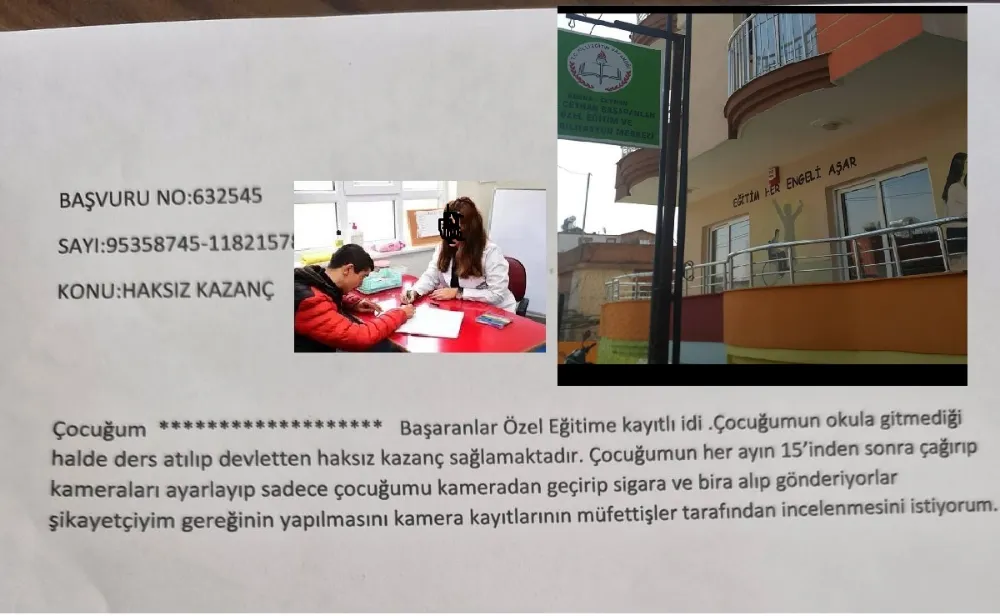  Ceyhan’da Özel eğitim gereksinimli çocuklar’ üzerinden haksız kazanç iddiası 