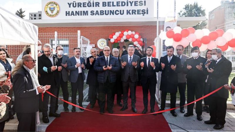 Yüreğir Belediyesi Hanım Sabuncu Kreşi Törenle Açıldı