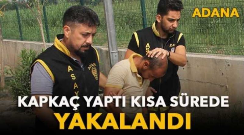 Kapkaç yaptı kısa sürede yakalandı