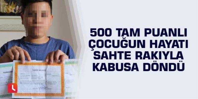 500 tam puanlı çocuğun hayatı sahte rakıyla kabusa döndü