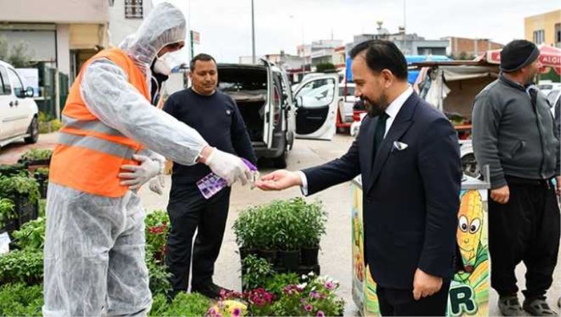 Başkan Uludağ virüs çalışmalarını yerinde denetledi